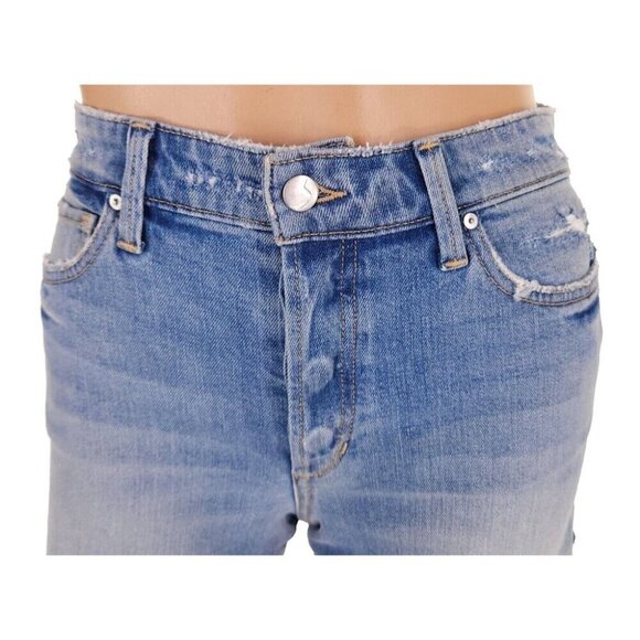 Joe's Jeans HR Smith Short 4" Cut Hem & Slit Jean Shorts in Cindy Blue NWT - Picture 3 of 14